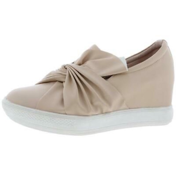 Classic Bow Wedge Platform Espadrille Sneaker - Picture 2 of 3